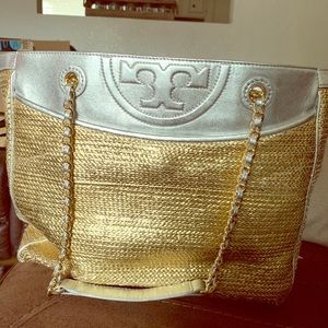 Tory Burch bag, worn at corners but still lovely